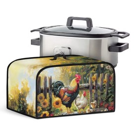 Uorisanigo Chicken Field Crock for Pot Cover Dust Cover 6 7 8 qt Washable Appliance Cover Oval Slow Cooker Cover Dustproof Kitchen Decor Assecories Protective Covers