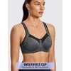 SYROKAN High Impact Sports Bras for Women High Support Unlined