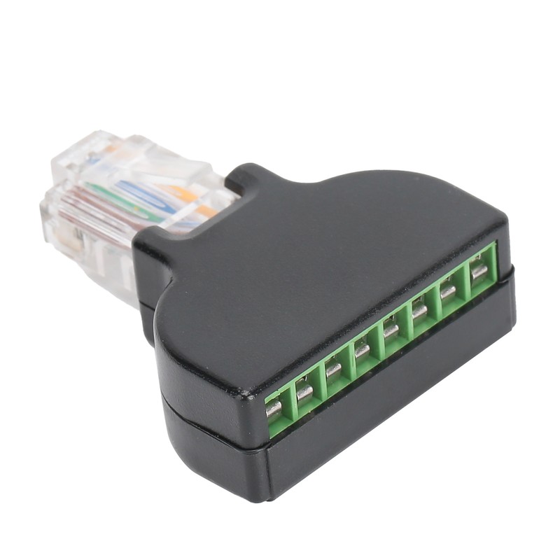 3 Sets RJ45 Male to 8 Pin Screw Terminal Connector