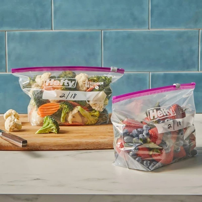 Hefty Slider Storage Bags, Half Gallon Size (32 Count (Pack