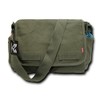 Durable Olive Classic Canvas Military Messenger Bag - Olive