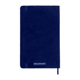 Moleskine Lined Notebook, Limited Edition Velvet Collection, Velvet Hard Cover and Elastic Closure, Purple Colour, Large Format, 144 Pages