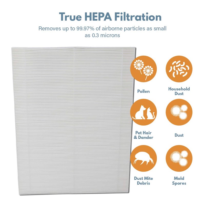 115115 True HEPA Replacement Filter A Combo Compatible with Winix