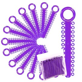 LA MIERE 1040 Power Sticks Ligaduras Para Ortodoncia, Ligaduras Elásticas, Ligaduras Elásticas, Anillos En O, Bandas Elásticas Para Aparatos Ortopédicos, 26 Ligaduras En Cada Varilla (Morado Oscuro)