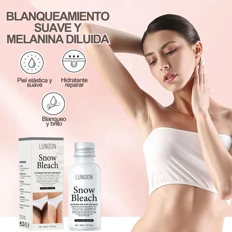 Crema Aclaradora Íntima Universo Linea Snow Bleach Pack Lociones 30ml