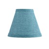 Aspen Creative 51047-6,Hardback Empire Transitional Clip-On Chandelier Shade/Teal Burlap Textured
