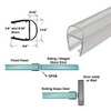 Gordon Glass Universal Clear Polycarbonate U-Channel with Soft Vinyl Bulb