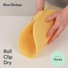 Blue Ginkgo Silicone Cutting Board – Medium – Double-Sided, Thick,