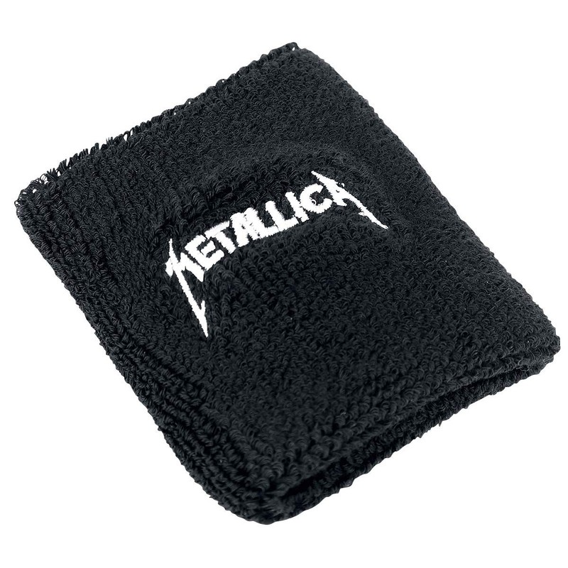 Metallica Logo - Wristband Sweatband Black