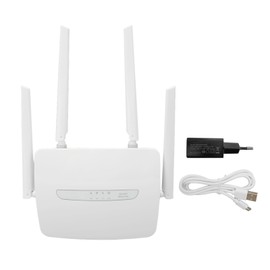4G LTE CPE WiFi Router with SIM Card Slot External Antenna 150Mbps Support 32 Users WAN LAN Port Wifi Hotspot 100‑240V EU Plug