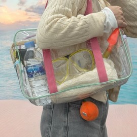 Clear PVC Swim Bag Large 2ea