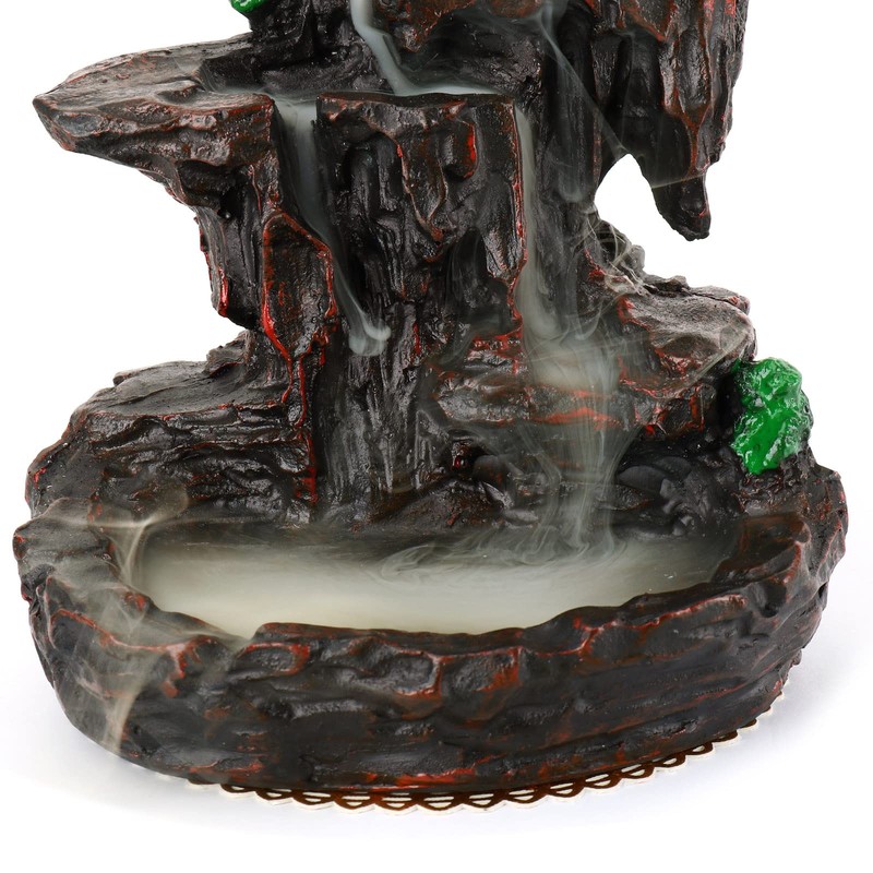 Mountain Waterfall Glaze Backflow Incense Burner Incense Holder Cone Holder