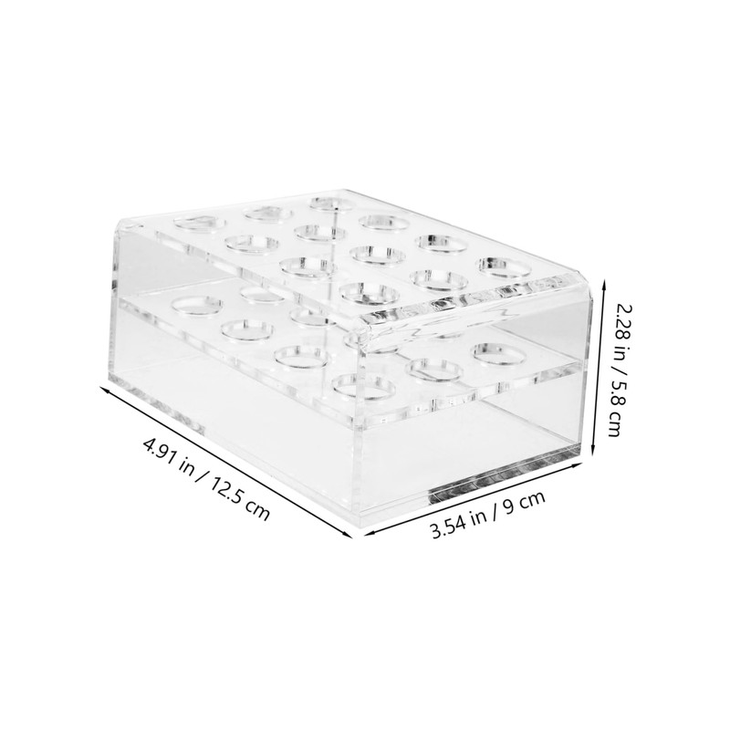 jojofuny Acrylic Pen Holder Stand Slot Display Rack for Makeup