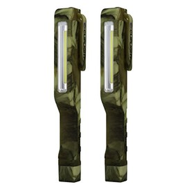 LED Camo Flashlight Super Bright 140 Lumens Camping Clipstrip Cliplight 111116 (2-Pack)