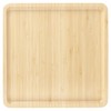 BambooMN Square Bamboo Serving Tray - 9x9 - Vertical Tray