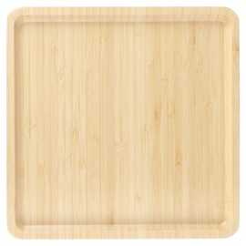 BambooMN Square Bamboo Serving Tray - 9x9 - Vertical Tray