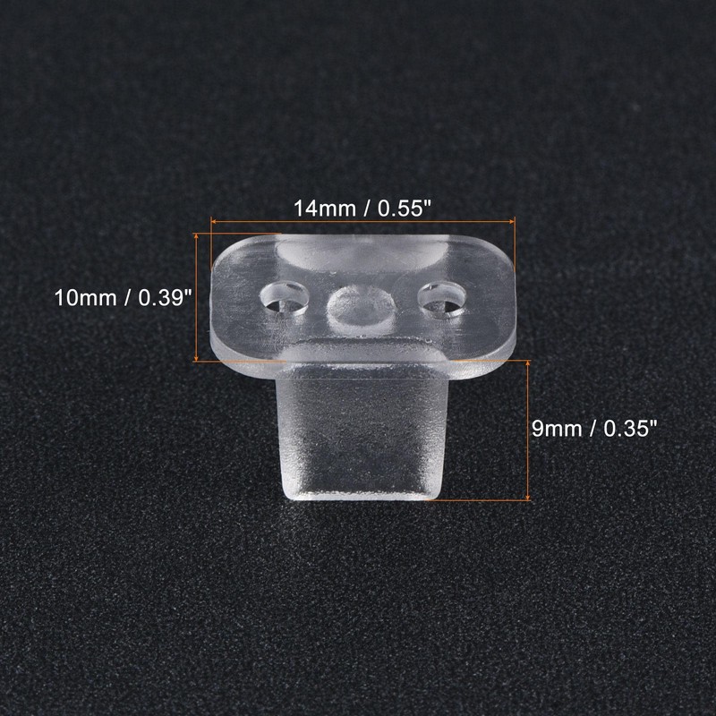 sourcing map Pack of 100 LED Neon Mounting Clips Mounting