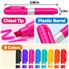 WP128AS 8-Color Dry Erase Markers for Whiteboards – Chisel Tip,
