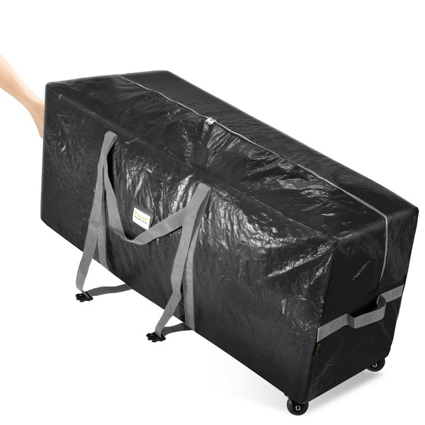 BALEINE 7.5 ft Rolling Christmas Tree Storage Bag, 2 Swivel