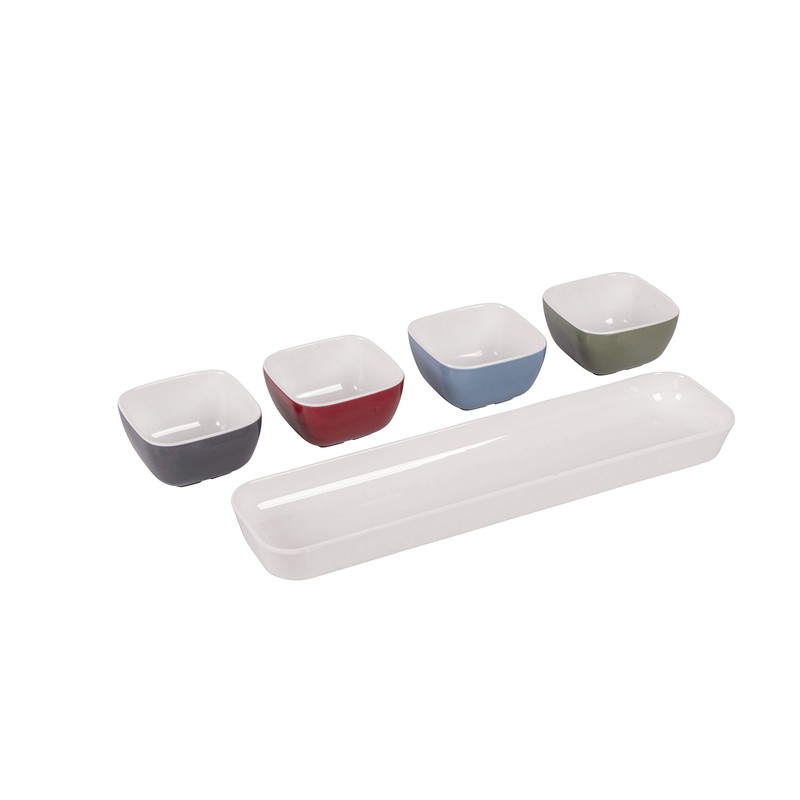 Bo-Camp Melamine Snack Set, Multi-Colour, One Size