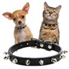 Spiked Dog Collar for Medium Dogs, Mushrooms Rivet Soft Pu