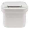 Willow Flip Top Tidy Waste Bin, 5 Litre Capacity, White/Charcoal