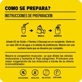 Mr Yellow Pre-entreno Óxido Nítrico Clembuterol Sabor Mango 500g 100 Servs                                                                            