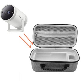 Projector Case, Waterproof Shakeproof Portable Carrying Bag with EVA Material, Storage Travel Case for Capsule 3 (Grey)