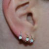ALRNBY Nose Rings Cartilage Earrings for Women Hoop Opal Nose