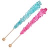 Light Blue and Light Pink Rock Candy Sugar Sticks -