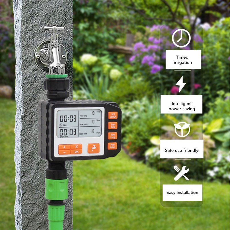 Sprinkler Timer Accurate Control 3‑8 Bar Eco Friendly Automatic Watering