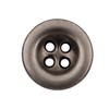 Pack of 6 silver 4 hole buttons, trouser buttons, jeans