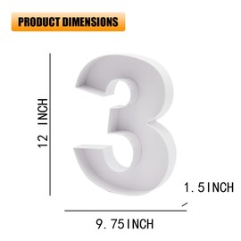 12" Cardboard Number Shaped Tray Paper Mache Sweets Birthday Tray (3)