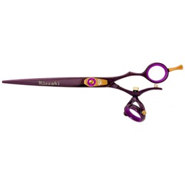 Kissaki Hair Scissors Gokatana 7.0 inches Double Swivel Black Cherry P Titanium Hair Cutting Shears
