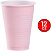 Party Dimensions Pink Solid Color Plastic Party Cup (12 Oz.)