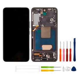 [with Frame] SWARK New TFT LCD Display for Galaxy S22 [6.1"] SM-S901U Touch Screen Digitizer Assembly Replacement with Upgraded Repair Tools Kit-NO Fingerprint Function