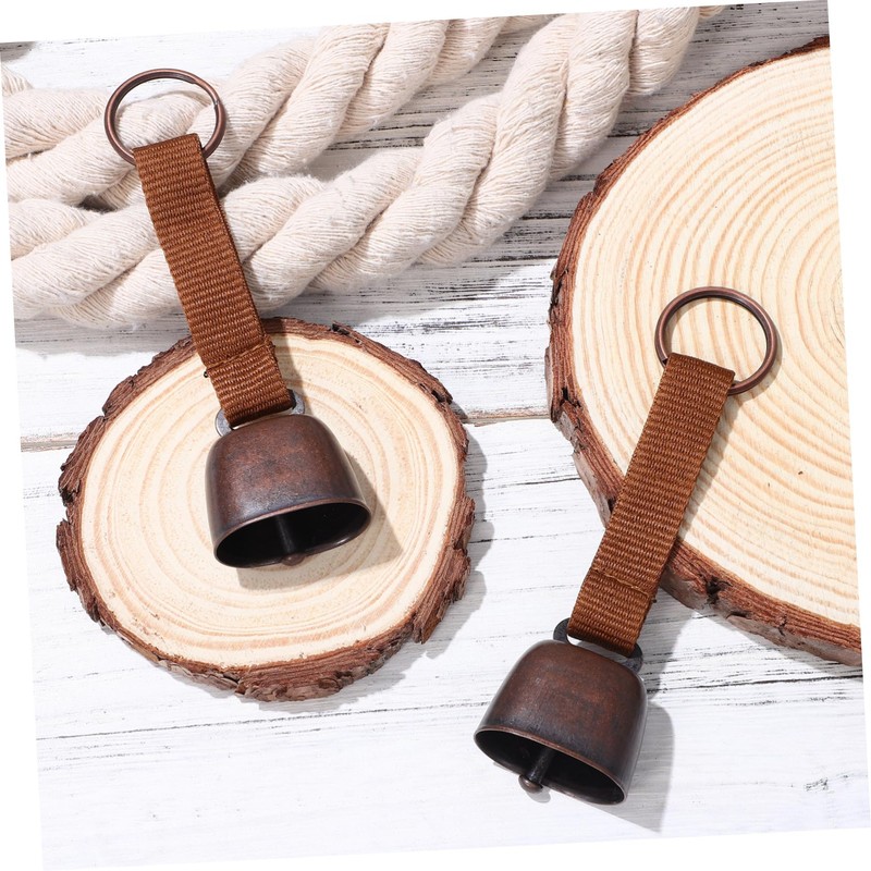 WOONEKY Loud Bear Bells for Hiking 2 Pack Durable Iron