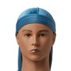 KISS RED Bow Wow Power Wave Velvet Luxe Durag (Blue)