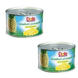 Dole ( 2 Pack ) Dole Canned Crushed Pineapple in 100% Pineapple Juice 8