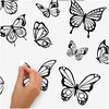 RoomMates Color Your Own Butterflies Peel and Stick Wall Decals