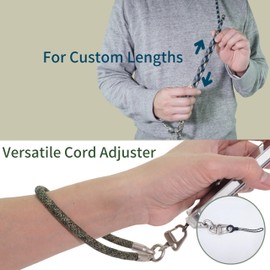 Little Fire Craft Adjustable Phone Lanyard Crossbody Cellphone Lanyard Around the Neck Extension Rope Phone Strap Detachable Phone Wrist Strap - Camouflage Green