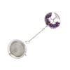 Tea Infuser Artificial Crystal Stone Tea Strainer Stainless Steel Diffuser