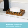 Soap Dish with Slanted Waterfall Design by HTB, Bar Soap