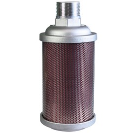 XY-12 Air Compressor Muffler, Dryer Exhaust Muffler 11/4'' NPT, Used for Dryer Diaphragm Pump Exhaust Noise Reduction, XY12 Replacement Part