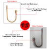 ALEENFOON Curtain Tieback Hooks U Style Metal Tie Backs for