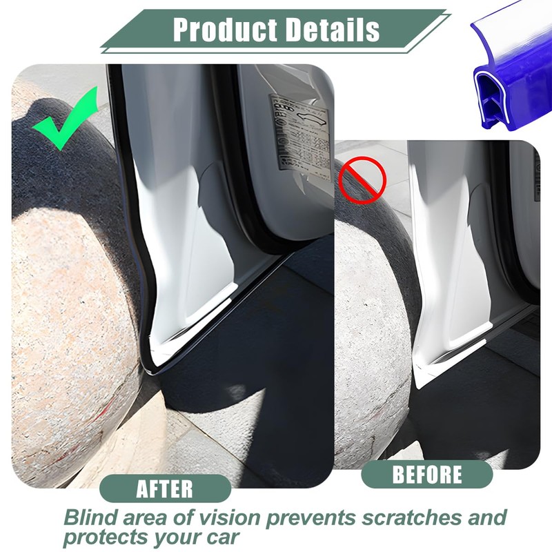 Osilly Car Door Protector Edge Guards, 33Ft Anti Collision U