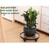 3 Packs Large Metal Plant Caddy 12.6” Plant Dolly with