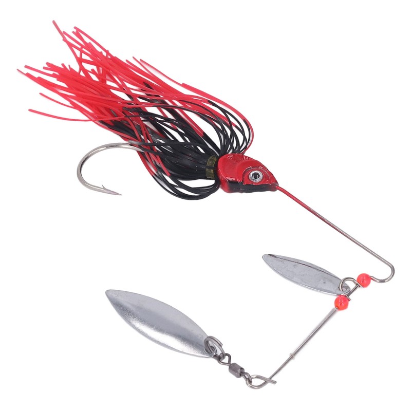 4pcs Fishing Rotating Sequin Aluminum Alloy Composite Beard Lures for