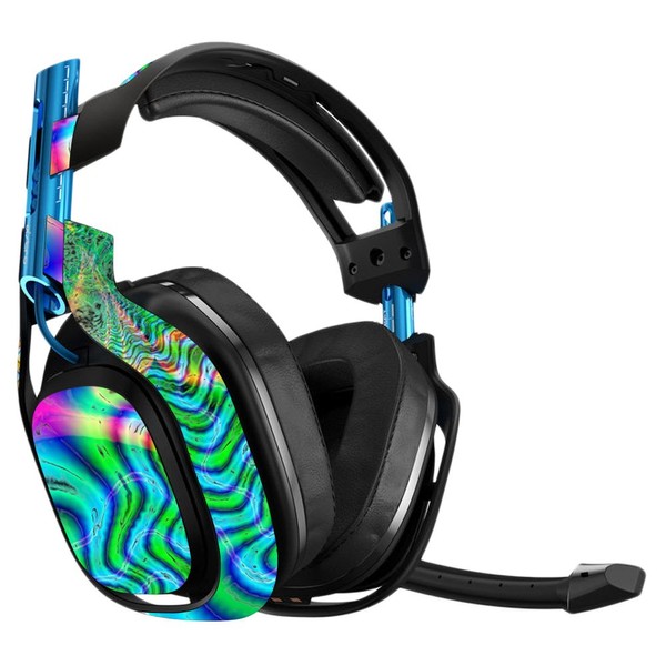 MightySkins Skin Compatible with Astro A50 Gaming Headset - Psychedelic