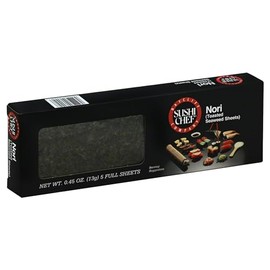 Sushi Chef Nori Toasted Seaweed Sheets, 0.45 Ounce (Pack of 6)